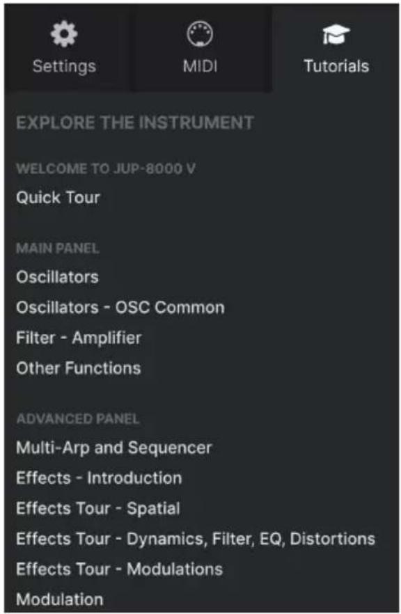 Arturia JUP-8000 V - Tutorials - 1