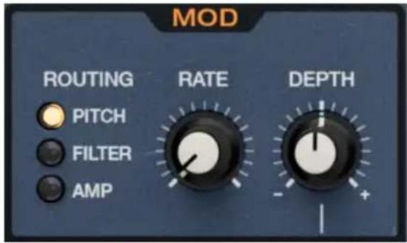 Arturia JUP-8000 V - LFO et molette de Mod - 1