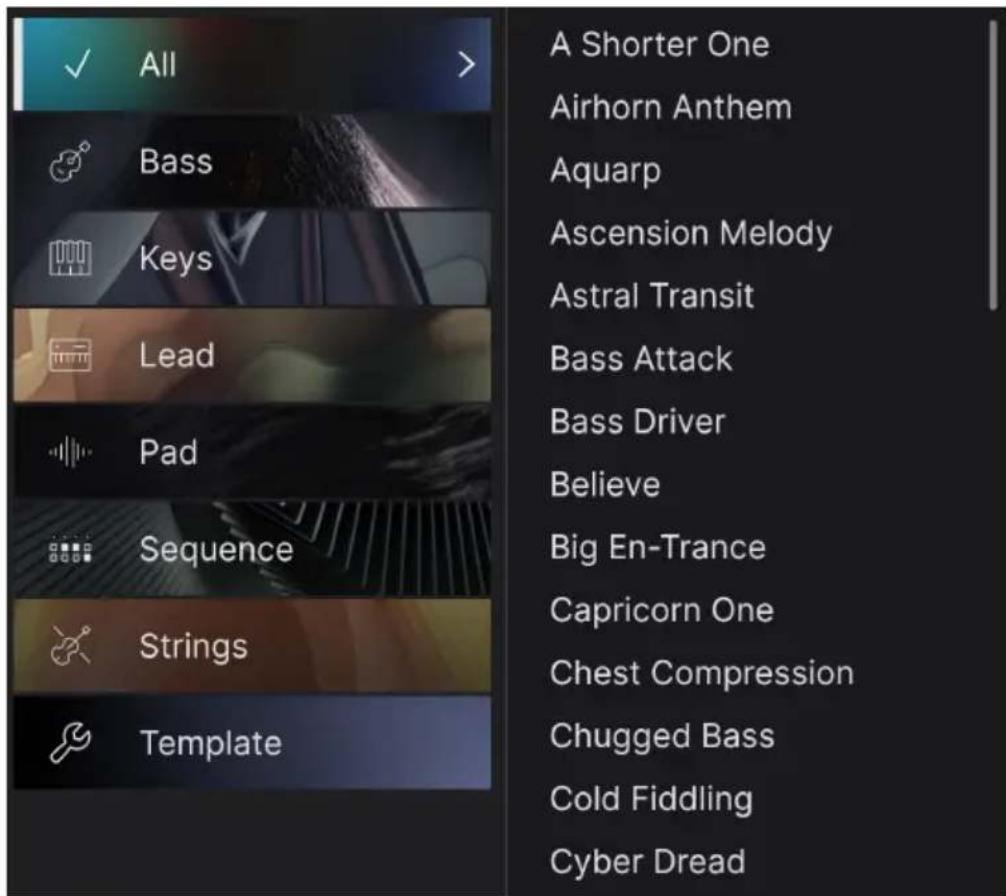 Arturia JUP-8000 V - Accès au navigateur de presets et panneau de nom - 2