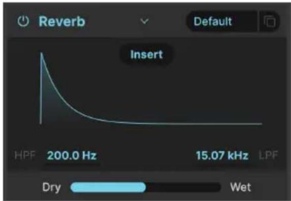Arturia JUP-8000 V - Bouton Send/Insert pour les effets Spatial - 1