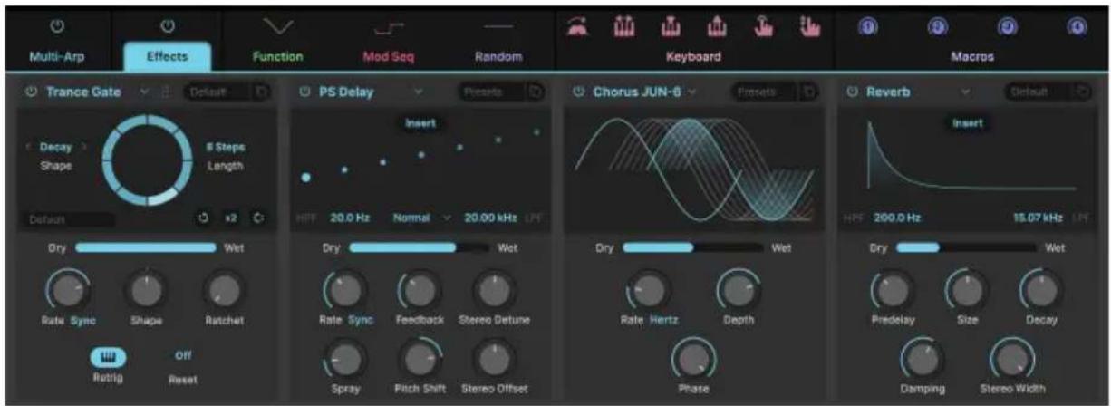 Arturia JUP-8000 V - EFFECTS - 1