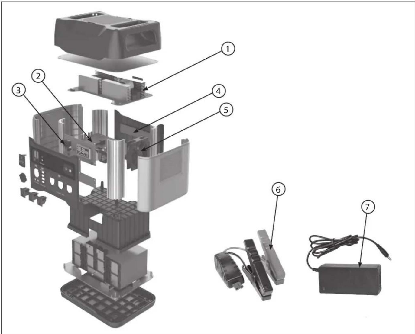 GYS Power Pack 14.22 - SPARE PARTS / ERSATZTEILE / PIEZAS DE REPUESTO / ЗАПАСНЫЕ ЧАСТИ / RESERVE ONDERDELEN / PEZZI DI RICAMBIO - 1