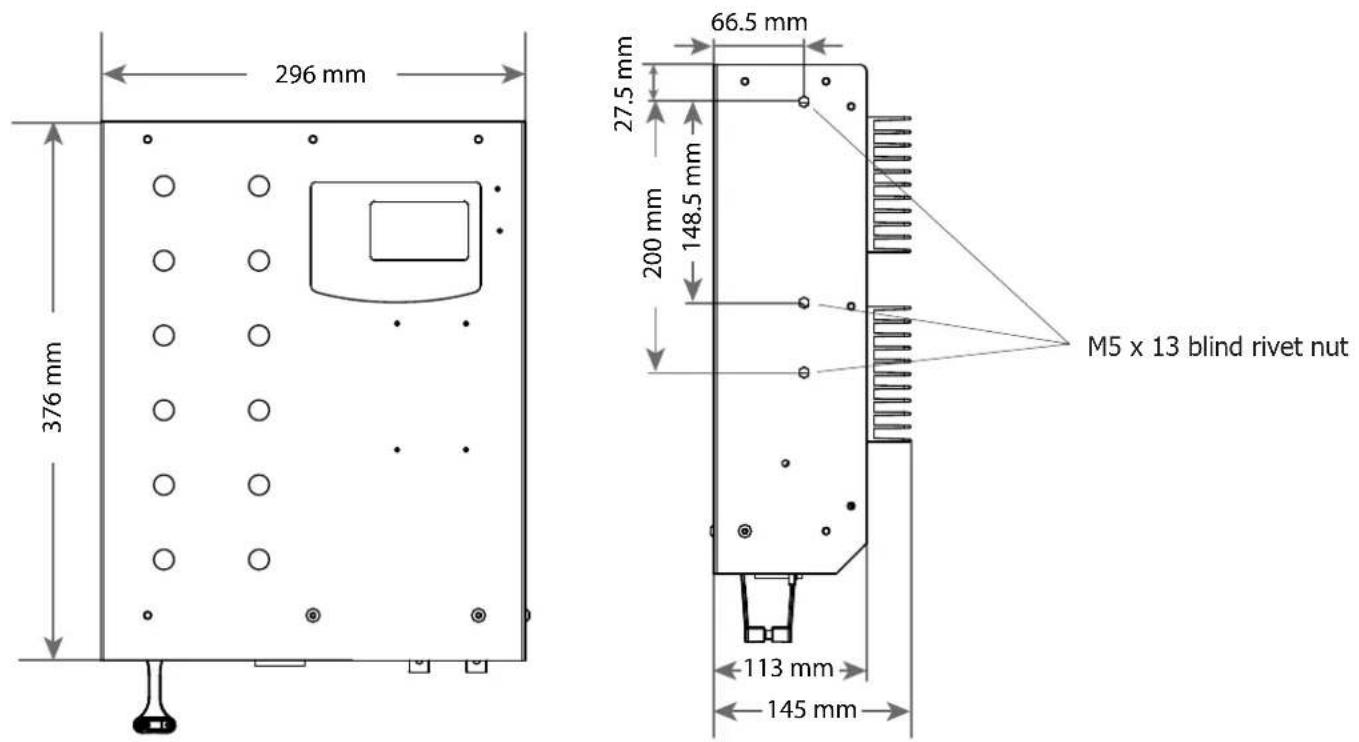 GYS Gysflash 108.12 CNT FV - PLANS MÉCANIQUES / MECHANICAL DRAWINGS / DIMENSIONEN - 1