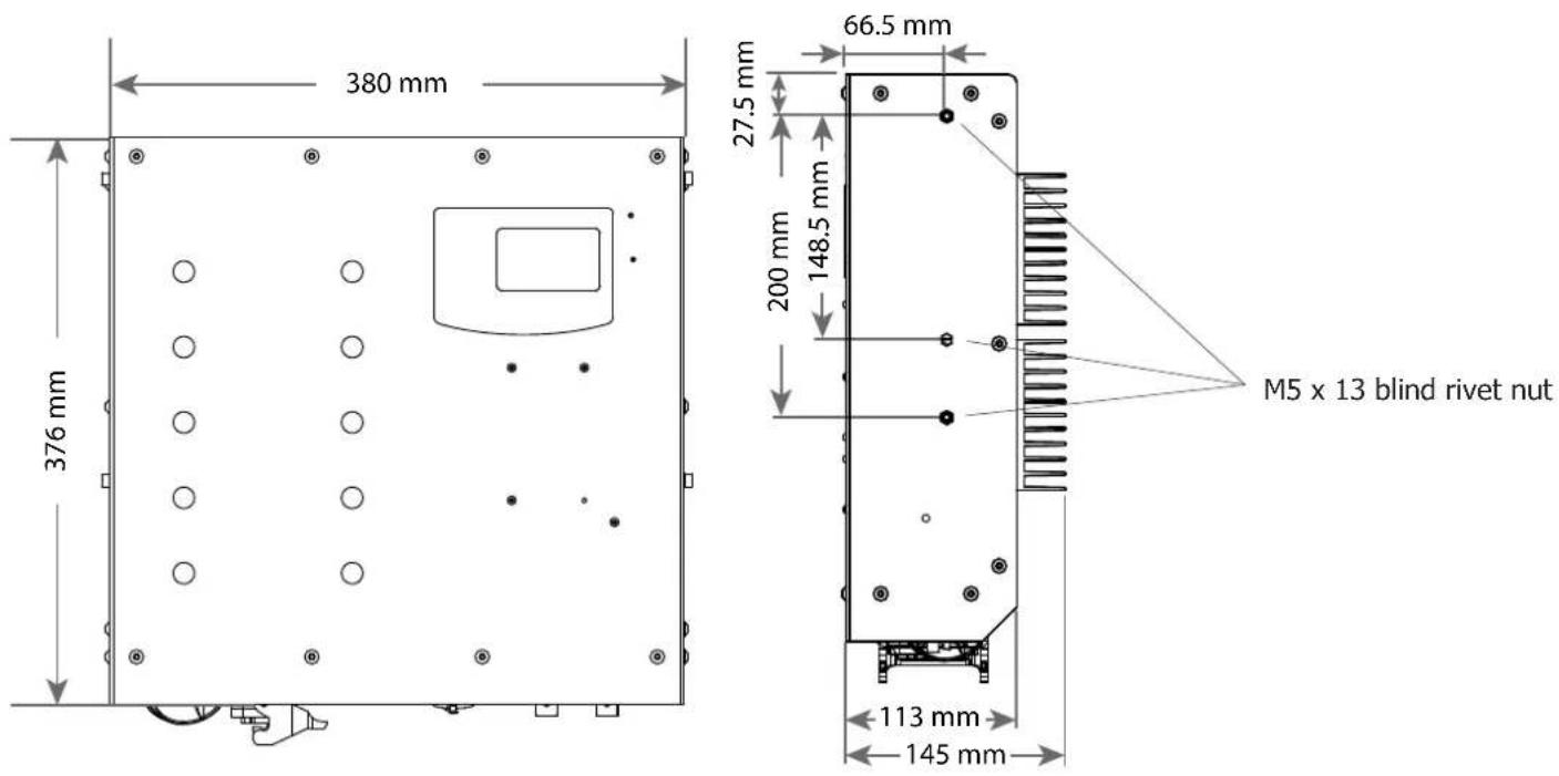 GYS Gysflash 108.12 CNT FV - PLANS MÉCANIQUES / MECHANICAL DRAWINGS / DIMENSIONEN - 2