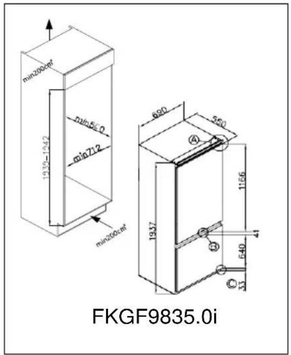 Küppersbusch FKGF8851.0i - Plano de instalación - 4