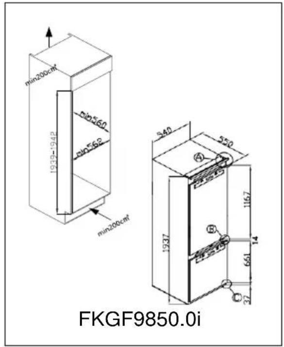 Küppersbusch FKGF8851.0i - Plano de instalación - 3