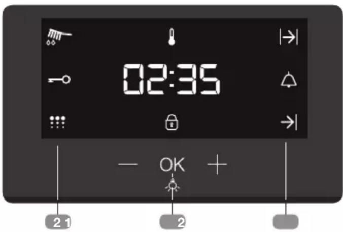 Küppersbusch PizzaMeister BP6332.0S - Descripción del reloj electrónico - 1