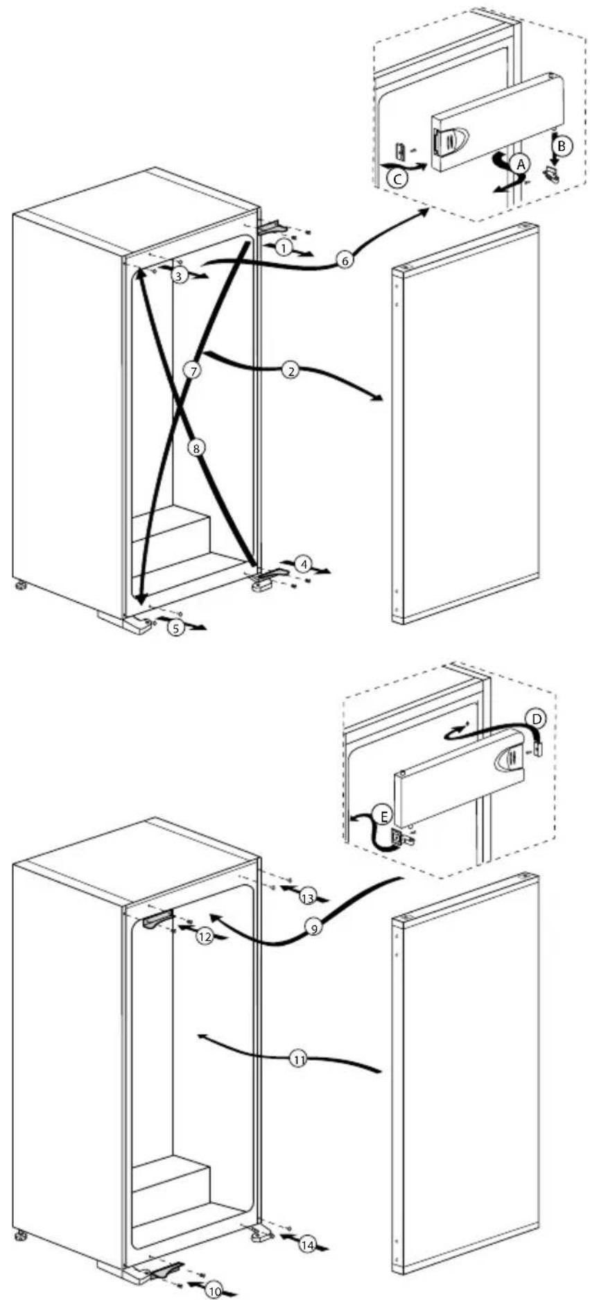 Küppersbusch FK4545.1i - Inversión de las puertas - 1