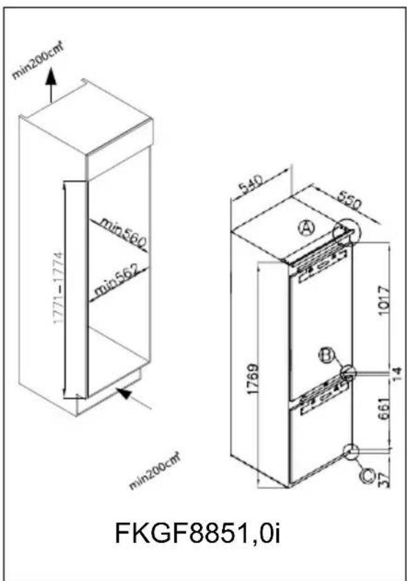 Küppersbusch FKGF9835.0i - Προετοιμασία εγκατάστασης - 1