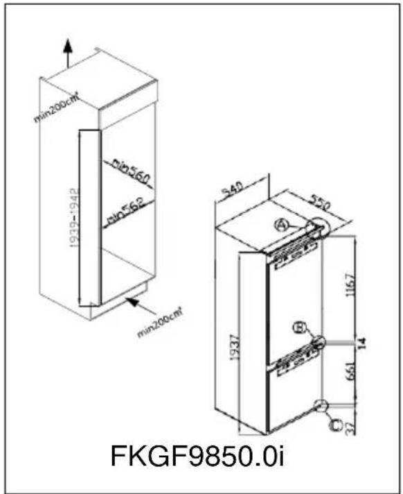 Küppersbusch FKGF9835.0i - Plano de instalación - 3
