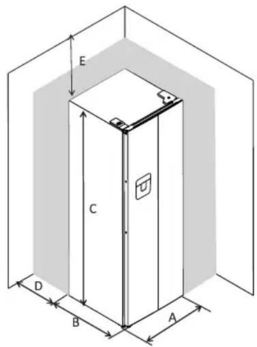 Küppersbusch FKG9801.0E - Space Requirement - 1