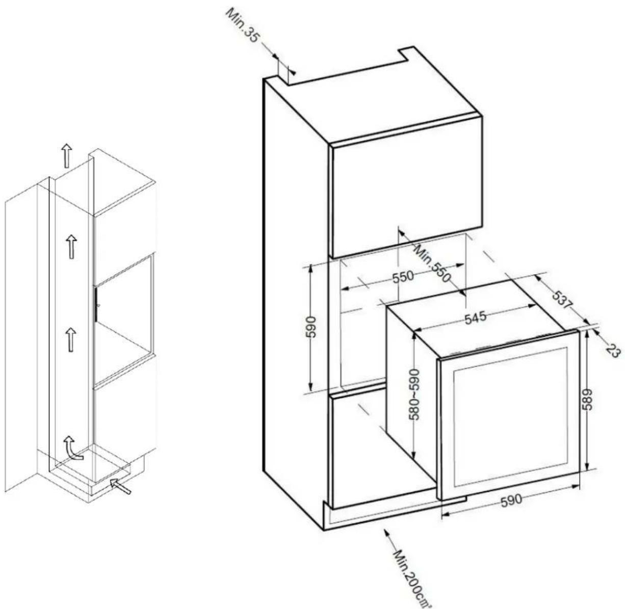 Küppersbusch FWK6862.0S - Schémas d'encastrement - 1