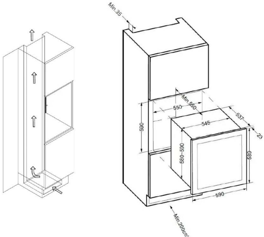 Küppersbusch FWK6862.0S - Esquema de empotramiento - 1