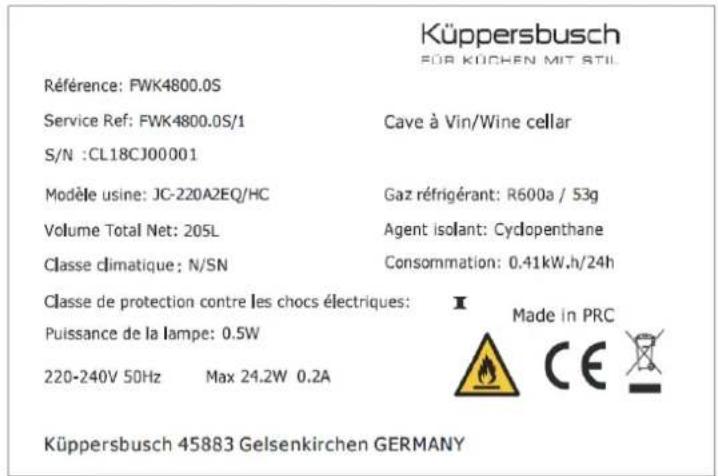 Küppersbusch FWK4800.0S - DATOS TÉCNICOS - 1