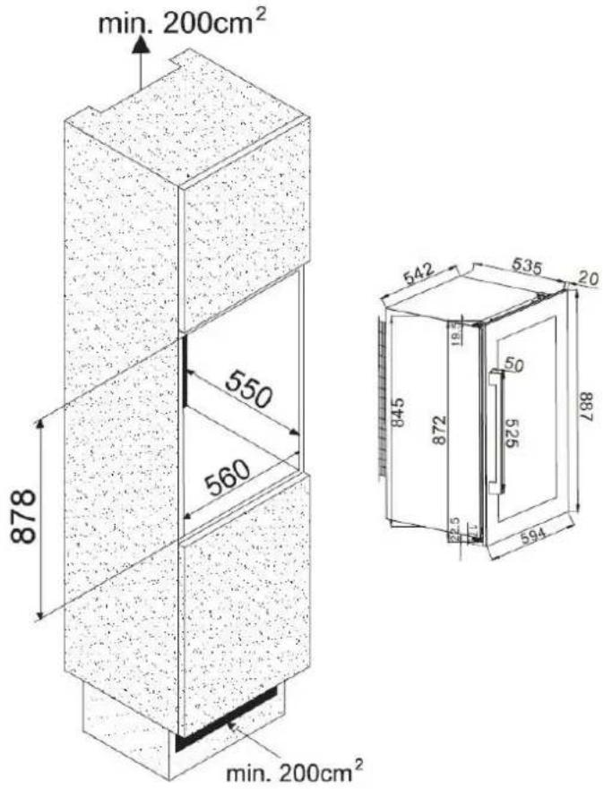 Küppersbusch FWK2800.0S - Built-in installation drawings - 2