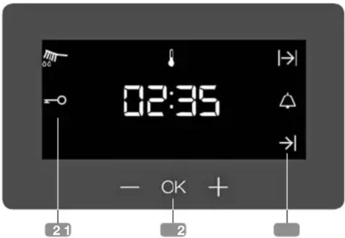 Küppersbusch BD6340.0S - Descrizione dell'orologio elettronico - 1