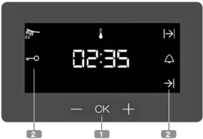Küppersbusch BD6340.0S - Description de l'horloge digitale - 1
