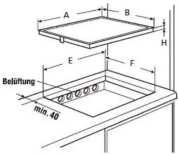 Küppersbusch KI6330.0SR - Dichtung Einbau: - 2