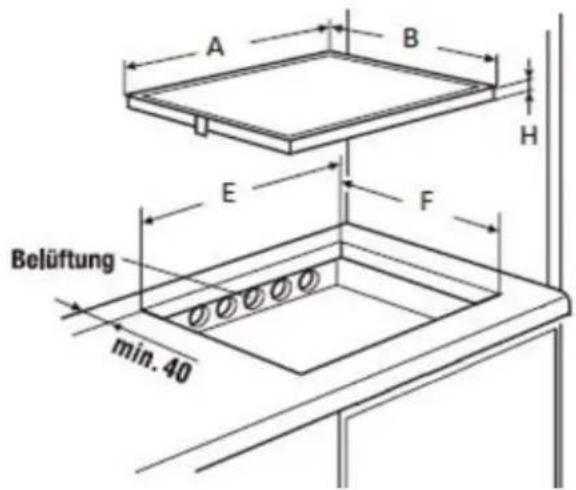 Küppersbusch KI8520.0WR - Dichtung Einbau: - 2