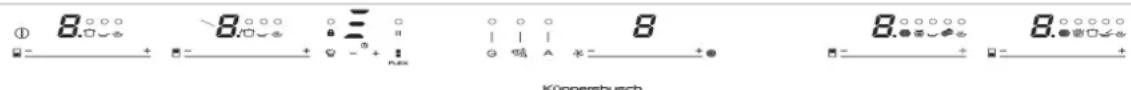 Küppersbusch KMI8590.0S - Nastavenie časovača na doske. - 1