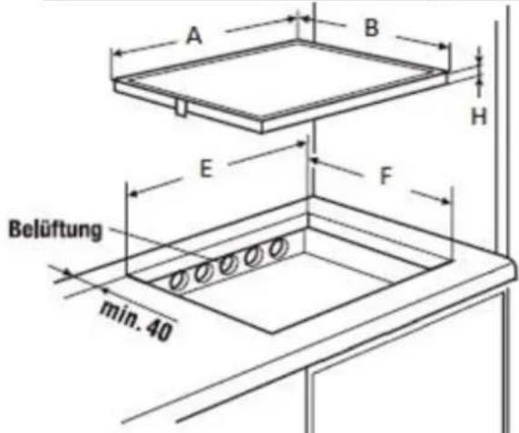 Küppersbusch KI6560.0SR - Dichtung Einbau: - 2