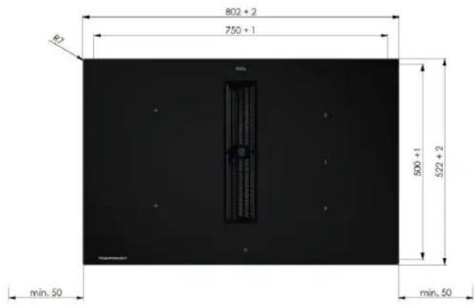 Küppersbusch KMI8560.0SR - Variantes de montage : montage a surface plane - 1