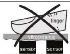 Küppersbusch KMI8560.0SR - What must be observed when operating sensor fields? - 1