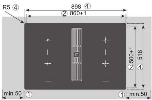 Küppersbusch KMI9850.0SR - Variable installation possibilities: Overlying installation - 1