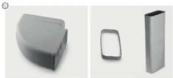 Küppersbusch KMI9850.0SR - Exhaust air duct components (optional): - 1