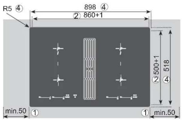 Küppersbusch KMI9800.0SR - Variable installation possibilities: Overlying installation - 1