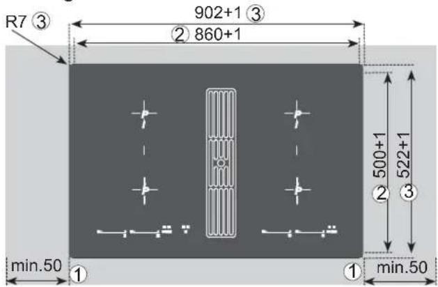 Küppersbusch KMI9800.0SR - Variabele montagemogelijkheden: Randloze montage - 1