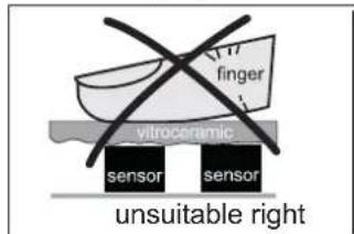 Küppersbusch KMI9800.0SR - What must be observed when operating sensor fields? - 1