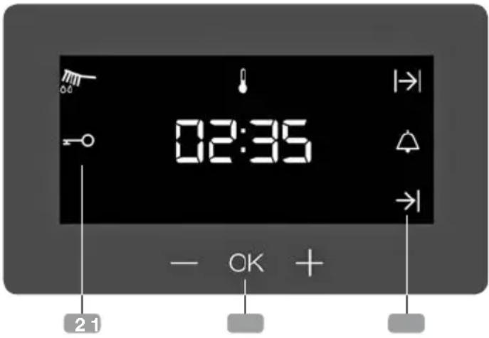 Küppersbusch B6330.0S - Beschreibung der elektronischen Uhr - 1