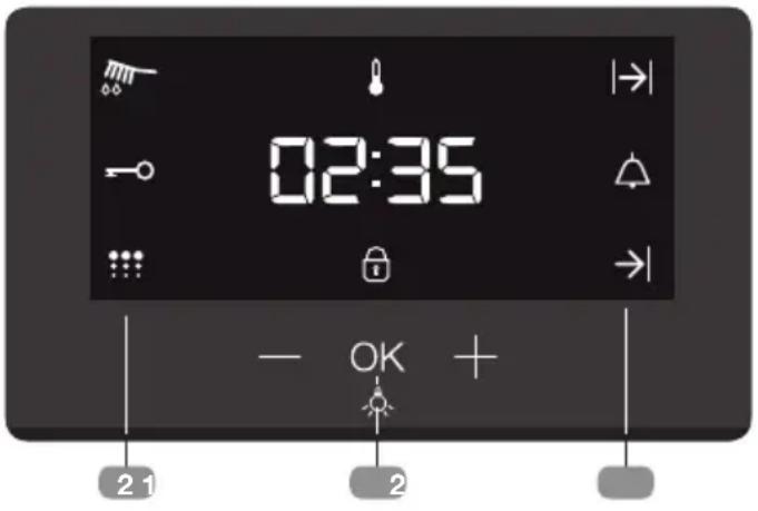 Küppersbusch BP6332.0KSM6 - Beschreibung der elektronischen Uhr/Timer - 1