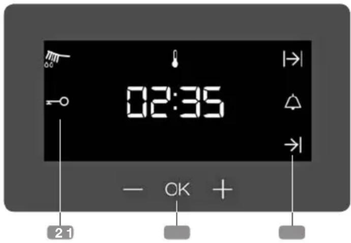 Küppersbusch BD6340.0KSM6 - Descripción del reloj electrónico - 1