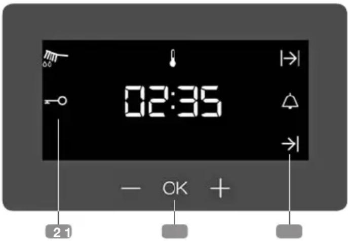 Küppersbusch BD6340.0KSM6 - Beschreibung der elektronischen Uhr - 1