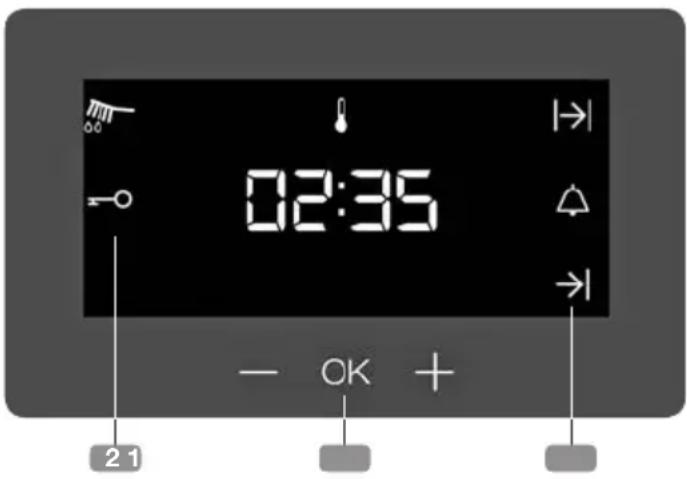 Küppersbusch BD6340.0KSM6 - Electronic clock/timer description - 1