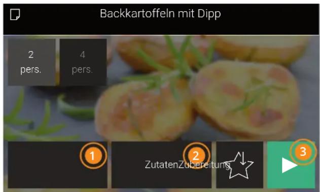 Küppersbusch B6850.0S - Auswahl des Rezepts - 3