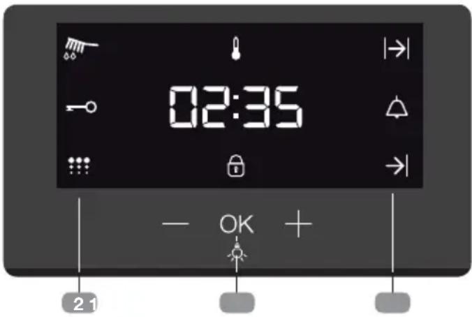 Küppersbusch CBP6332.0S - Description de l'horloge/minuterie électronique - 1