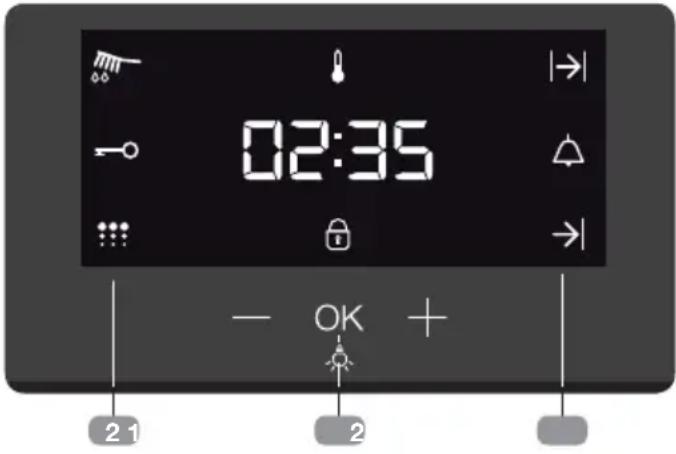 Küppersbusch CBP6332.0S - Beschreibung der elektronischen Uhr/Timer - 1