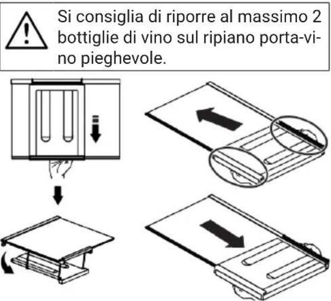 WHIRLPOOL WHK 26403 XP6E1 - Ripiano porta-vino pieghevole - 1
