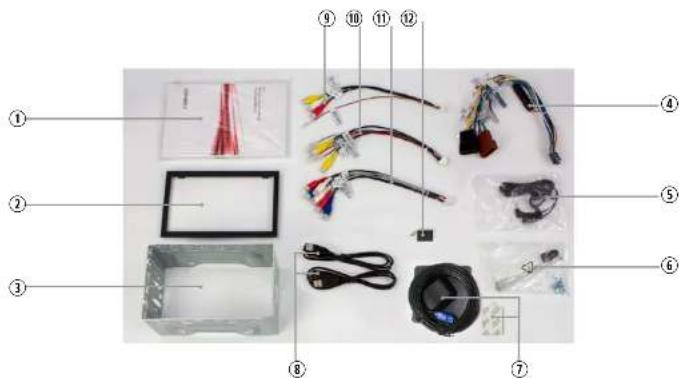 ZENEC Z-N538 - PRESENTATION ACCESSOIRES DE MONTAG ET DE RACCORDEMENT - 1