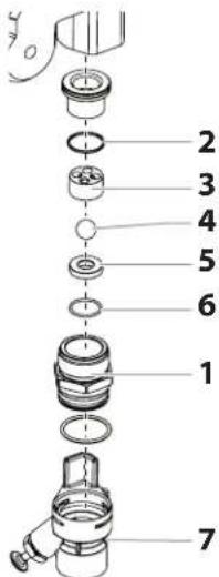 WAGNER ProSpray 3.23 - INLeT AND ouTLeT VALVe - 2
