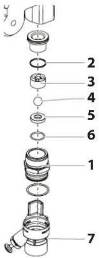 WAGNER ProSpray 3.21 - INLeT AND ouTLeT VALVe - 2