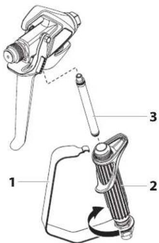 WAGNER ProSpray 3.25 - TAmIS de cRoSSe dANS Le PISToLeT AIRLeSS (FIG. 10) - 1