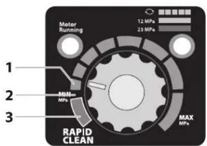 WAGNER ProSpray 3.25 - PRESSURE CONTROL KNOB SETTINGS - 1