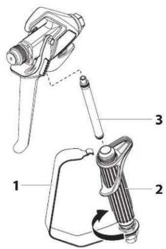 WAGNER ProSpray 3.39 Connect - EINSTECKFILTER IN DER AIRLESS-SPRITZPISTOLE (ABB. 11) - 1