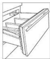 Sub-Zero DEC1850W - To remove/install a storage drawer: - 1