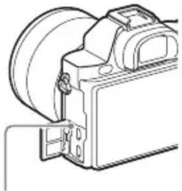 SONY Alpha ILCE-7K - Conecte la cámara al adaptador de ca (suministrado) utilizando el cable micro USB (suministrado), y conecte el adaptador de ca a la toma de corriente de la pared. - 2