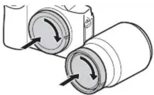 SONY Alpha ILCE-7K - To remove the lens - 2
